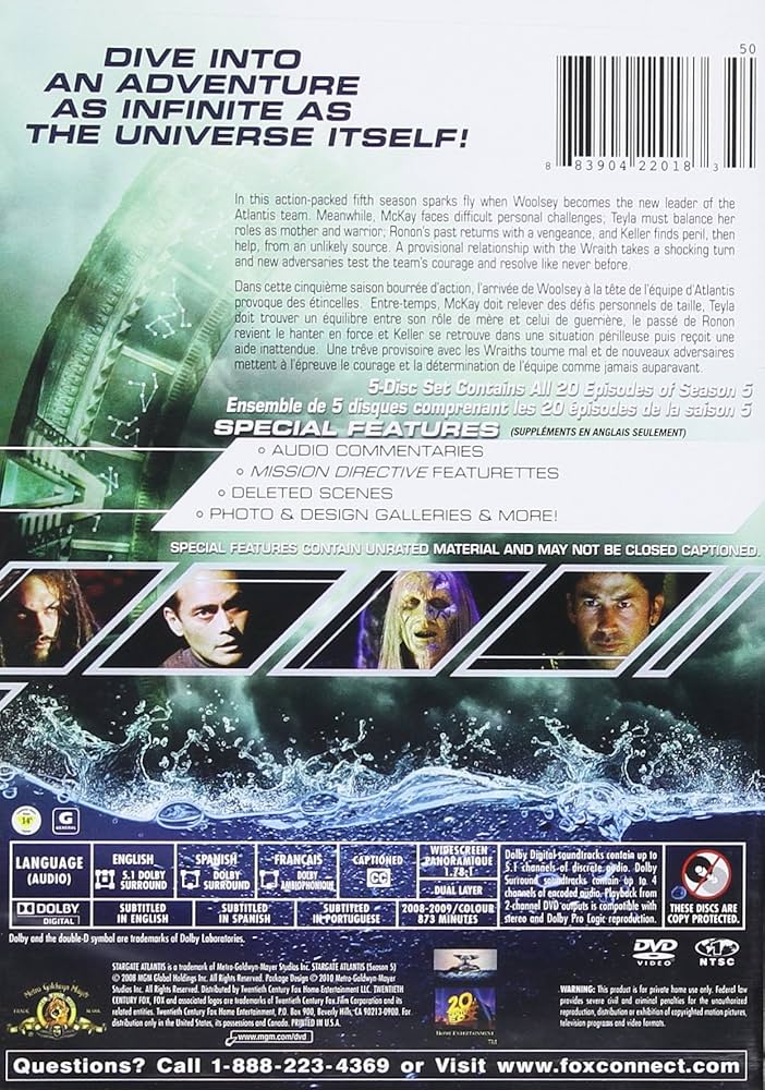 スタートレック アトランティス シーズン5 DVD-BOX Stargate Atlantis : Season 5 - DVD bilingual | eBay